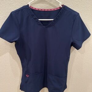 Navy Blue Women's scrub top-size small